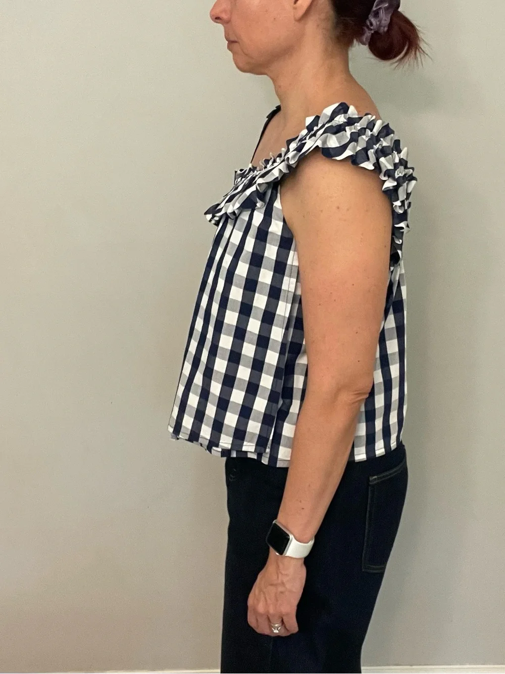Tao Cropped Asymmetrical Ruffled Top - Picture 4 of 10
